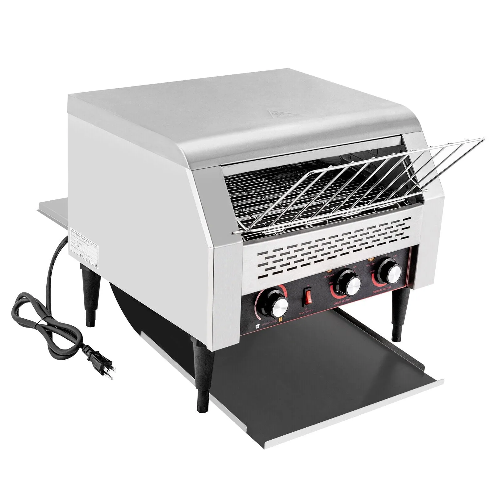 110V Commercial Conveyor Toaster Bread Baking Machine 2600W TT-450L 450Slices/H