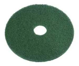 20" Green Heavy Duty Rotary Floor Scrubbing Pads - Case of 5