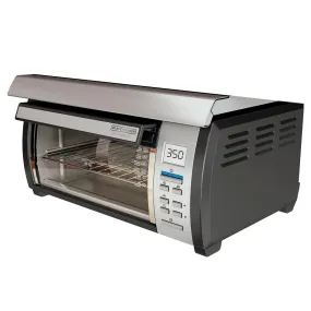 4-Slice SpaceMaker Under-Cainet Toaster Oven, Black/Silver