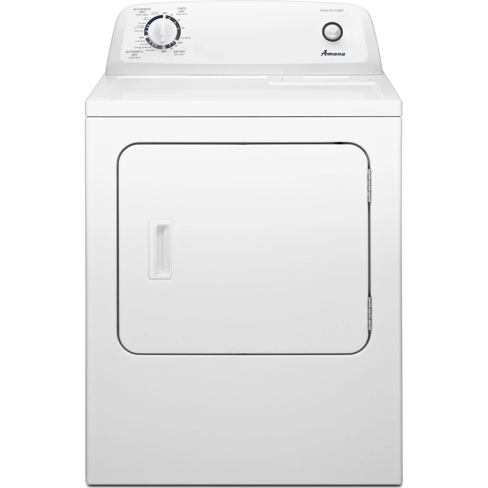 Amana 6.5 cu. ft. Top-Load Electric Dryer with Automatic Dryness Control (YNED4655EW)