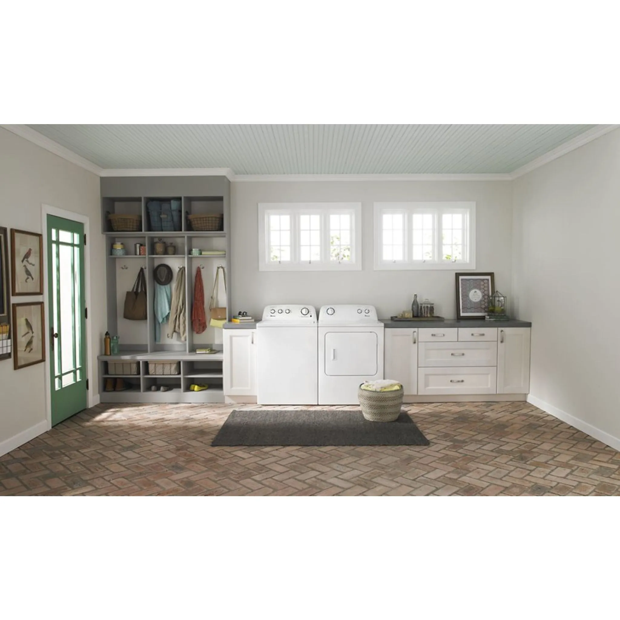 Amana 6.5 cu. ft. Top-Load Electric Dryer with Automatic Dryness Control (YNED4655EW)