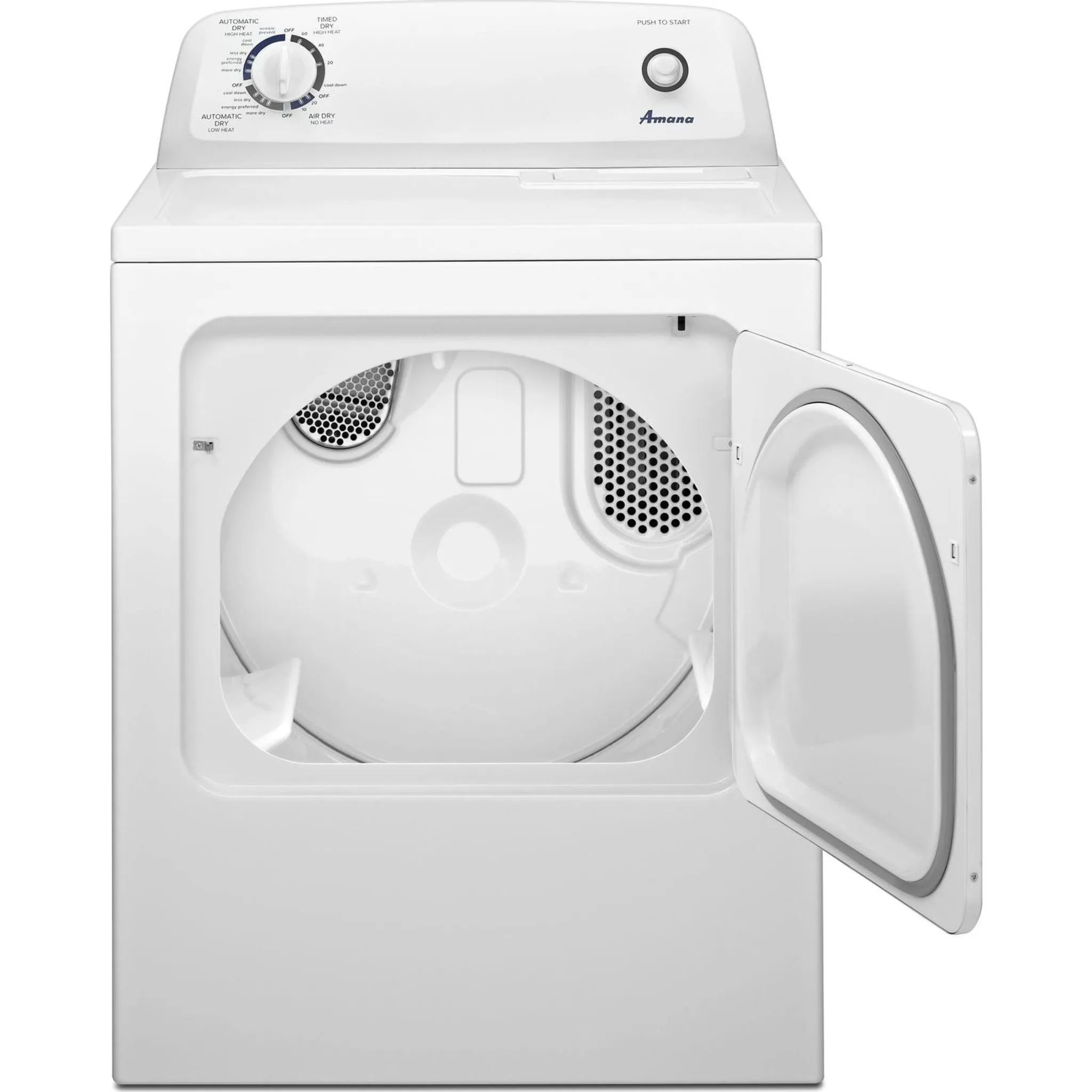 Amana 6.5 cu. ft. Top-Load Electric Dryer with Automatic Dryness Control (YNED4655EW)