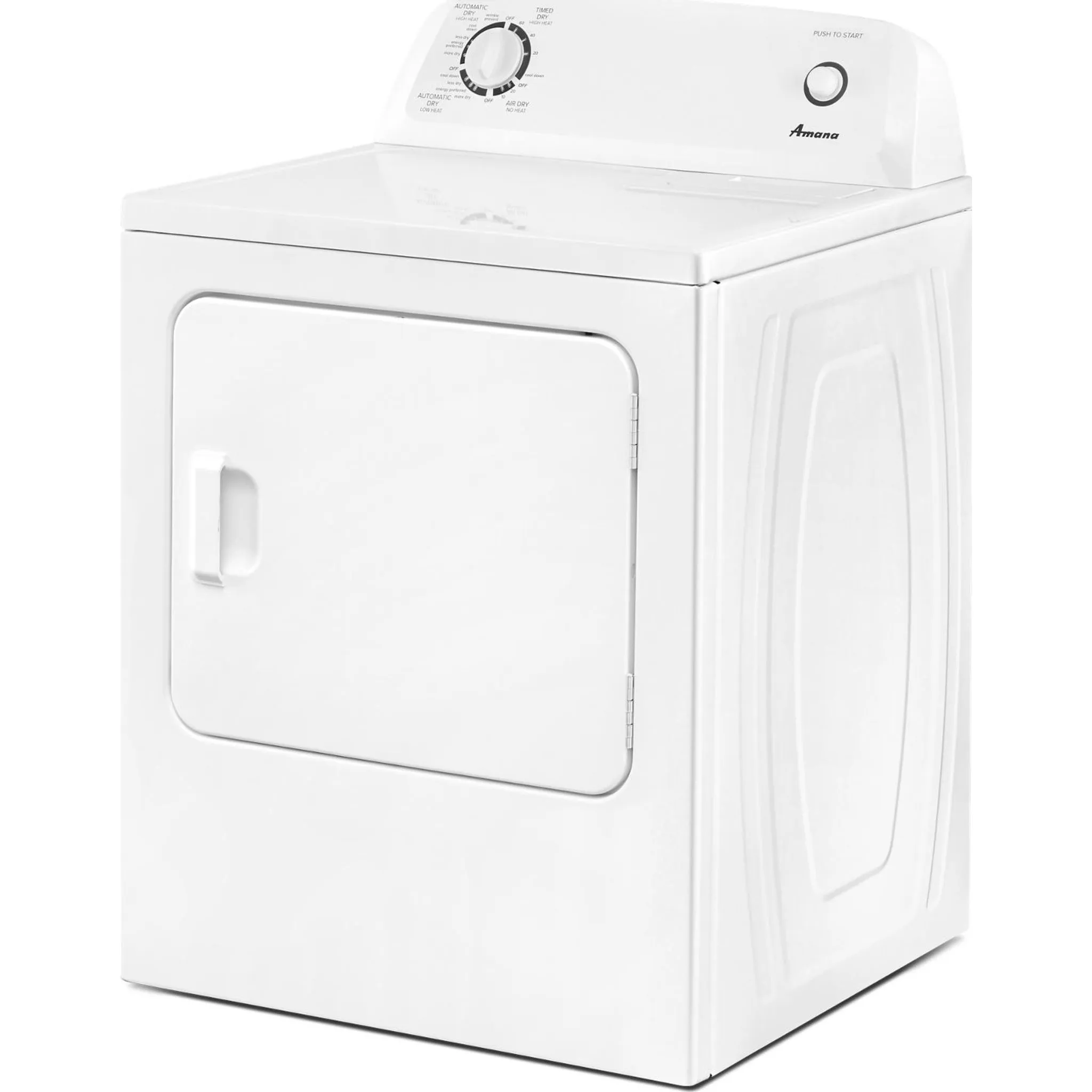 Amana 6.5 cu. ft. Top-Load Electric Dryer with Automatic Dryness Control (YNED4655EW)