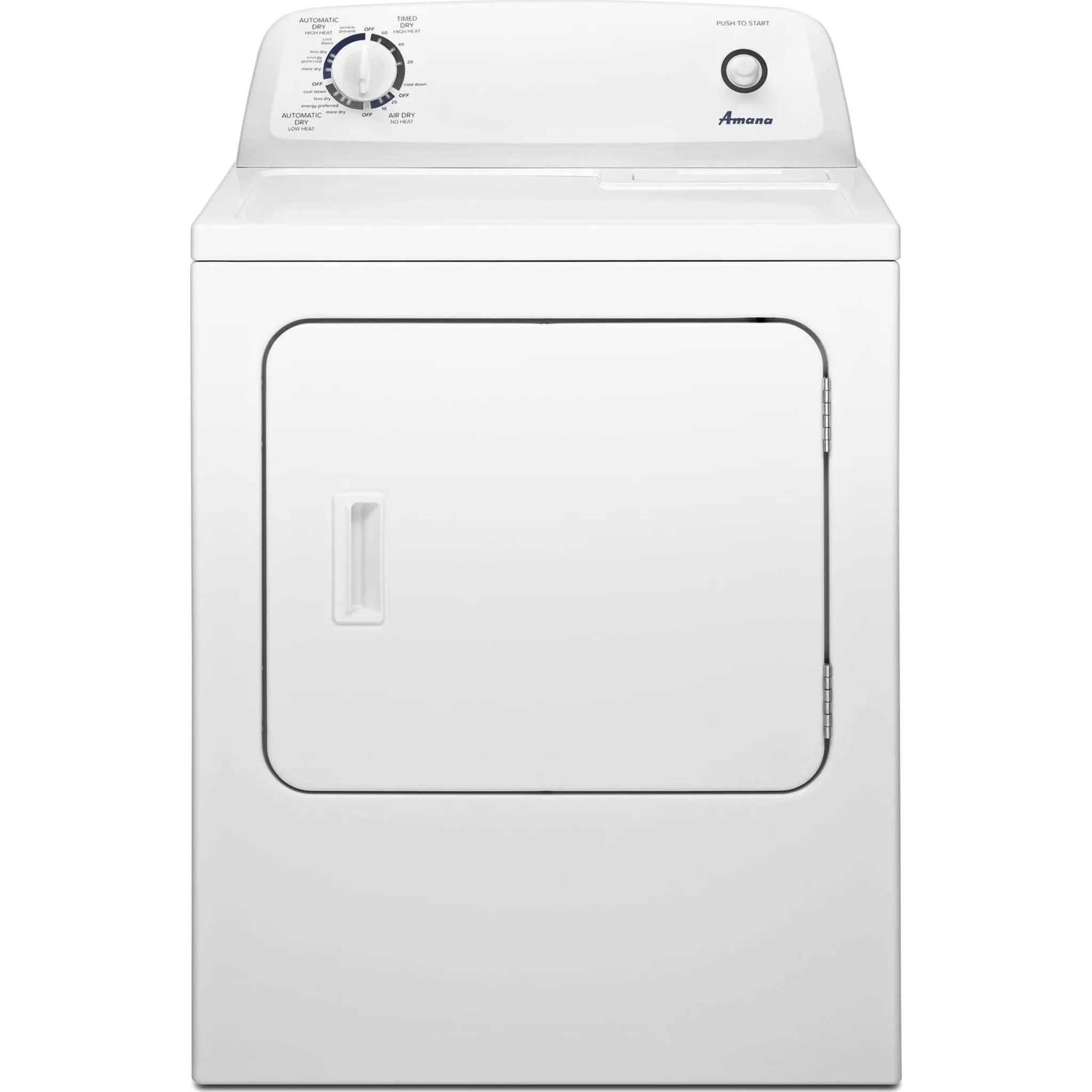 Amana 6.5 cu. ft. Top-Load Electric Dryer with Automatic Dryness Control (YNED4655EW)