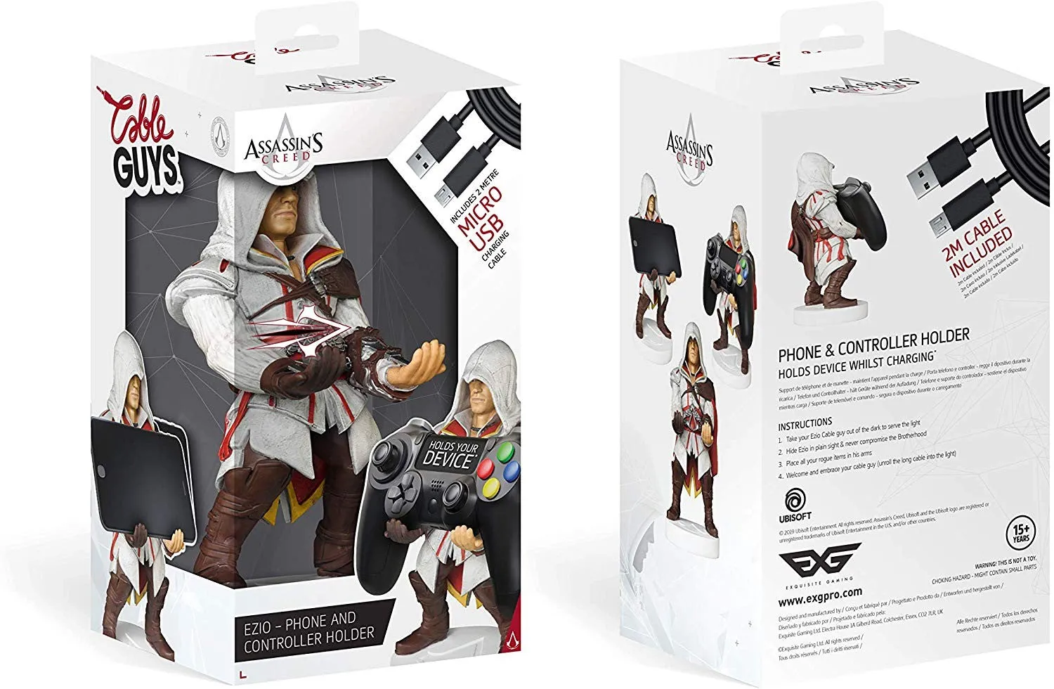 Assassin's Creed Collectable Ezio 8 Inch Cable Guy Controller and Smartphone Stand