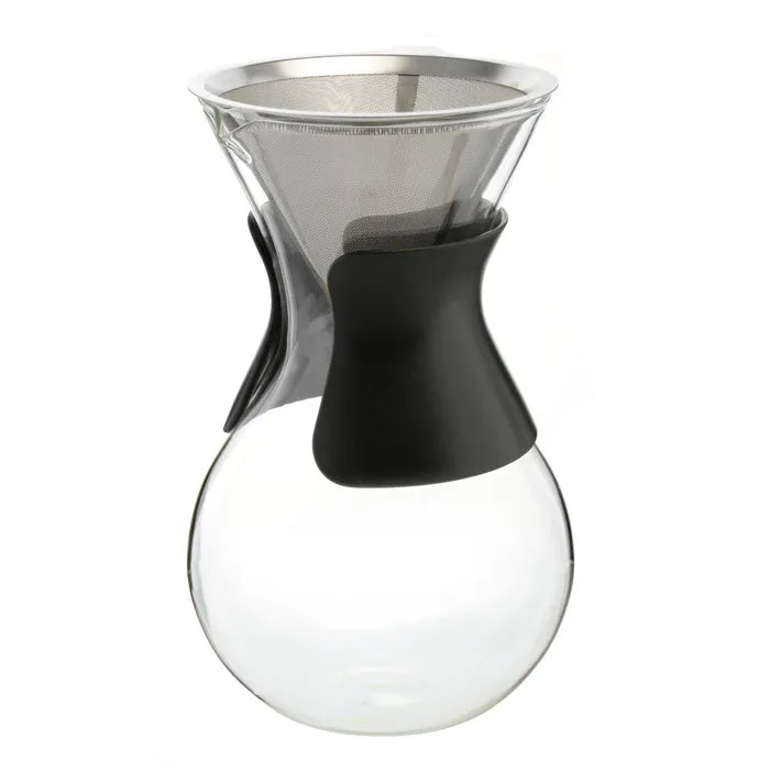 AUSTIN G6 Glass Pour Over Coffee Maker, Reusable Coffee Filter - 34 fl. oz / 1L