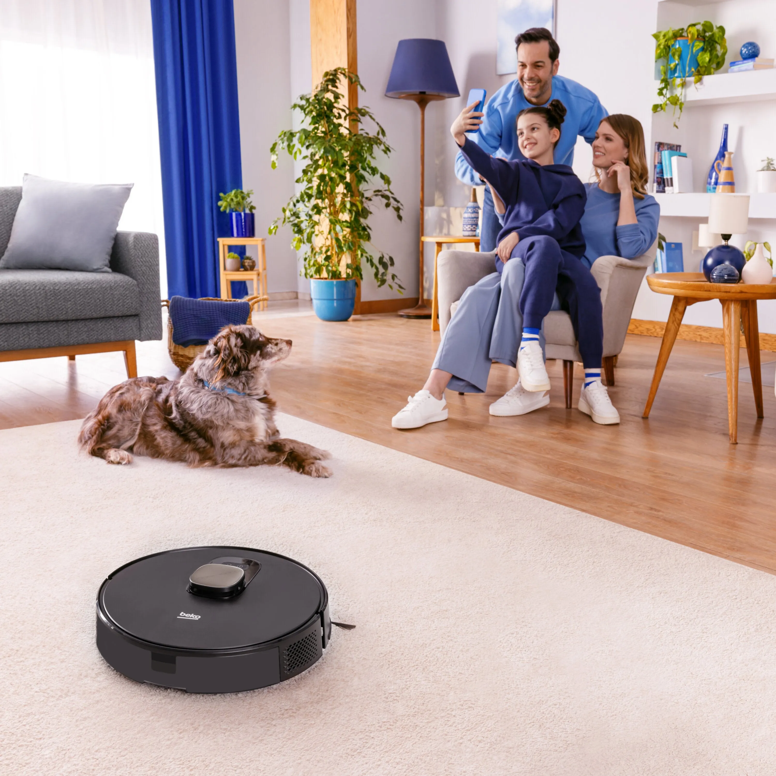 Beko VRR61414VB RoboSmart Laser Robot Vacuum Cleaner up to 130 Minutes Run Time Black