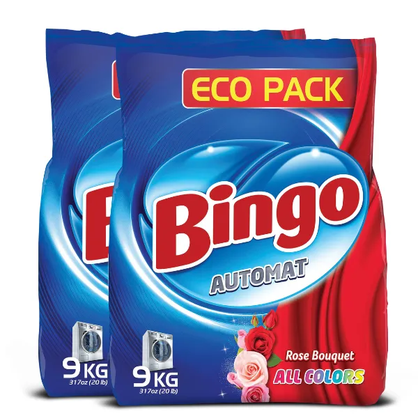 Bingo Front & Top Load Washing Powder 9kg Rose