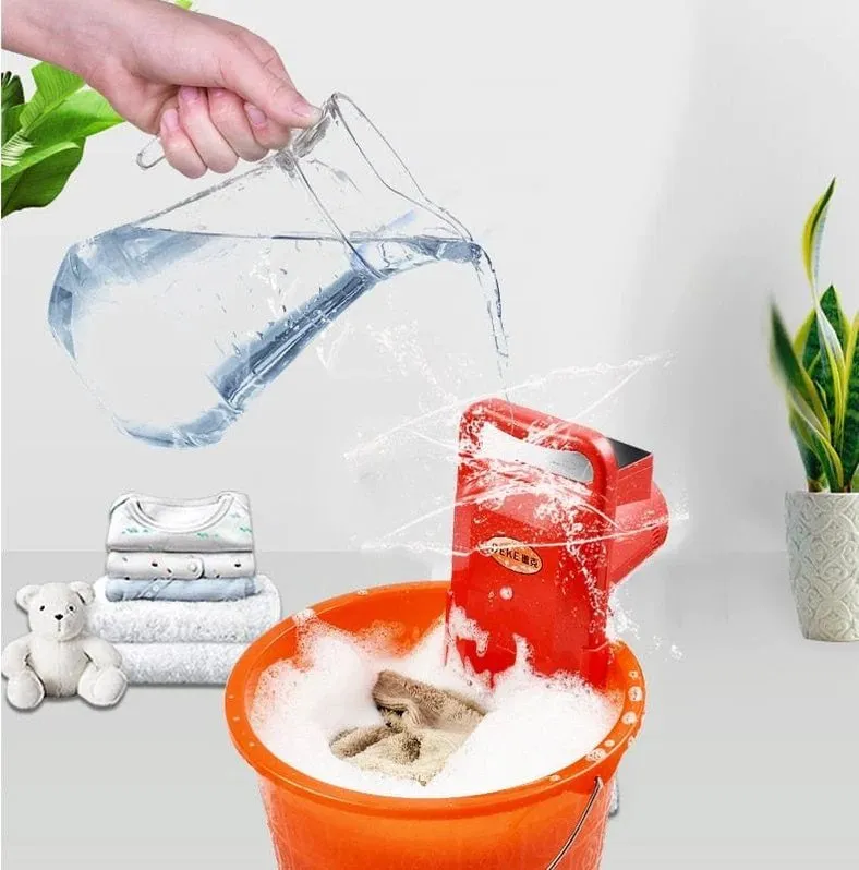 Bucket Washing Machine -  Portable Washing Machine Small Mini Hand Compact Semi Automatic Washer Laundry