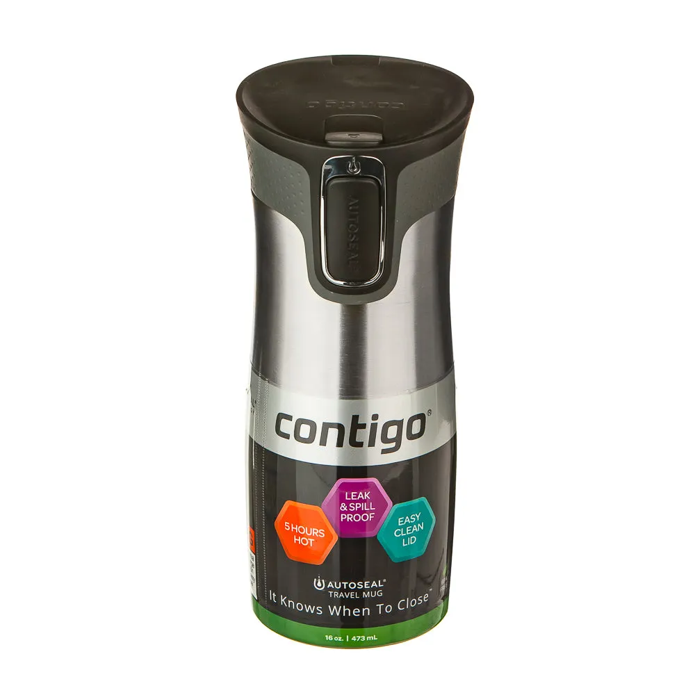 Contigo West Loop Autoseal Travel Mug 471ml - Stainless Steel