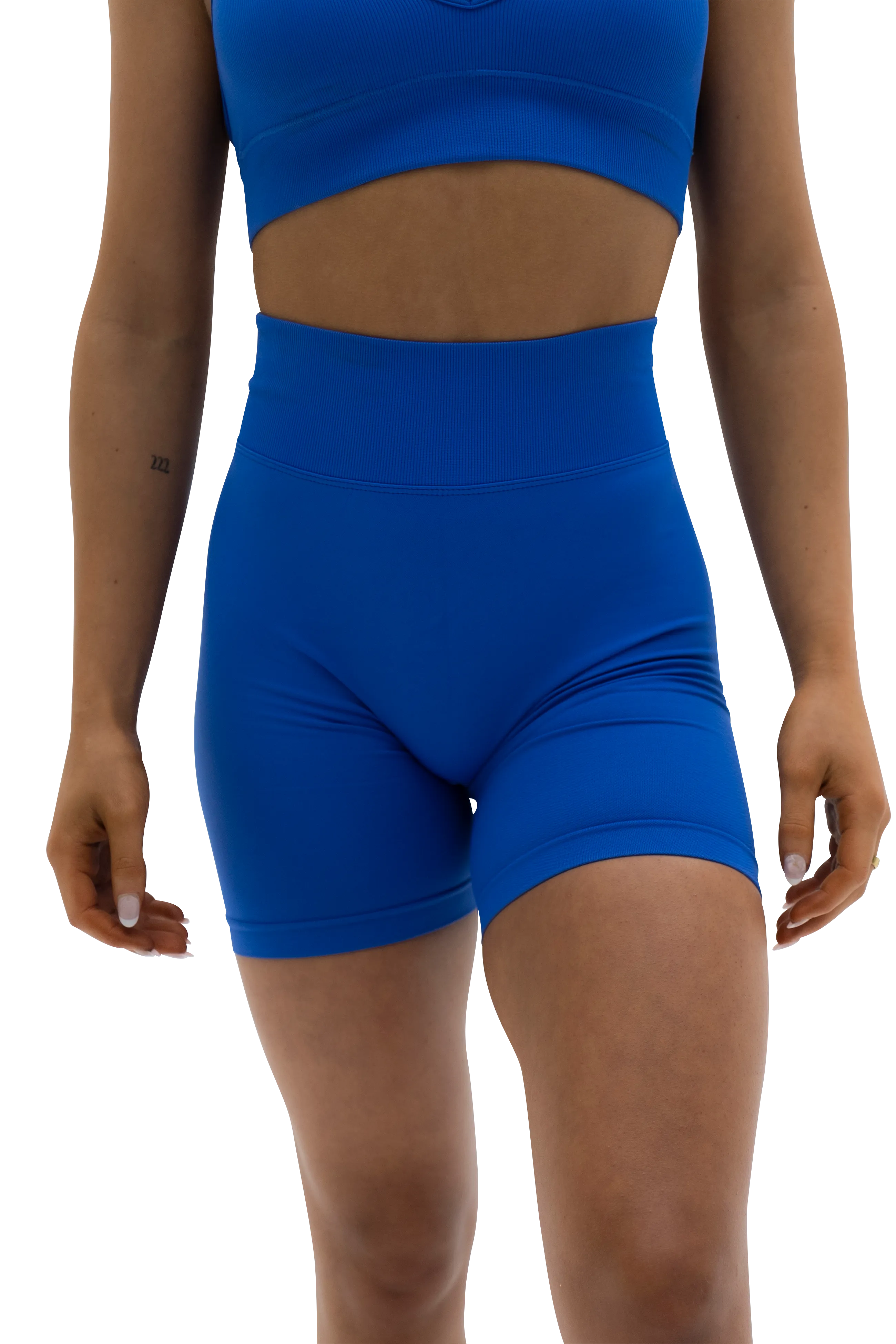 CORE SCRUNCH BIKE SHORTS - ELECTRIC BLUE