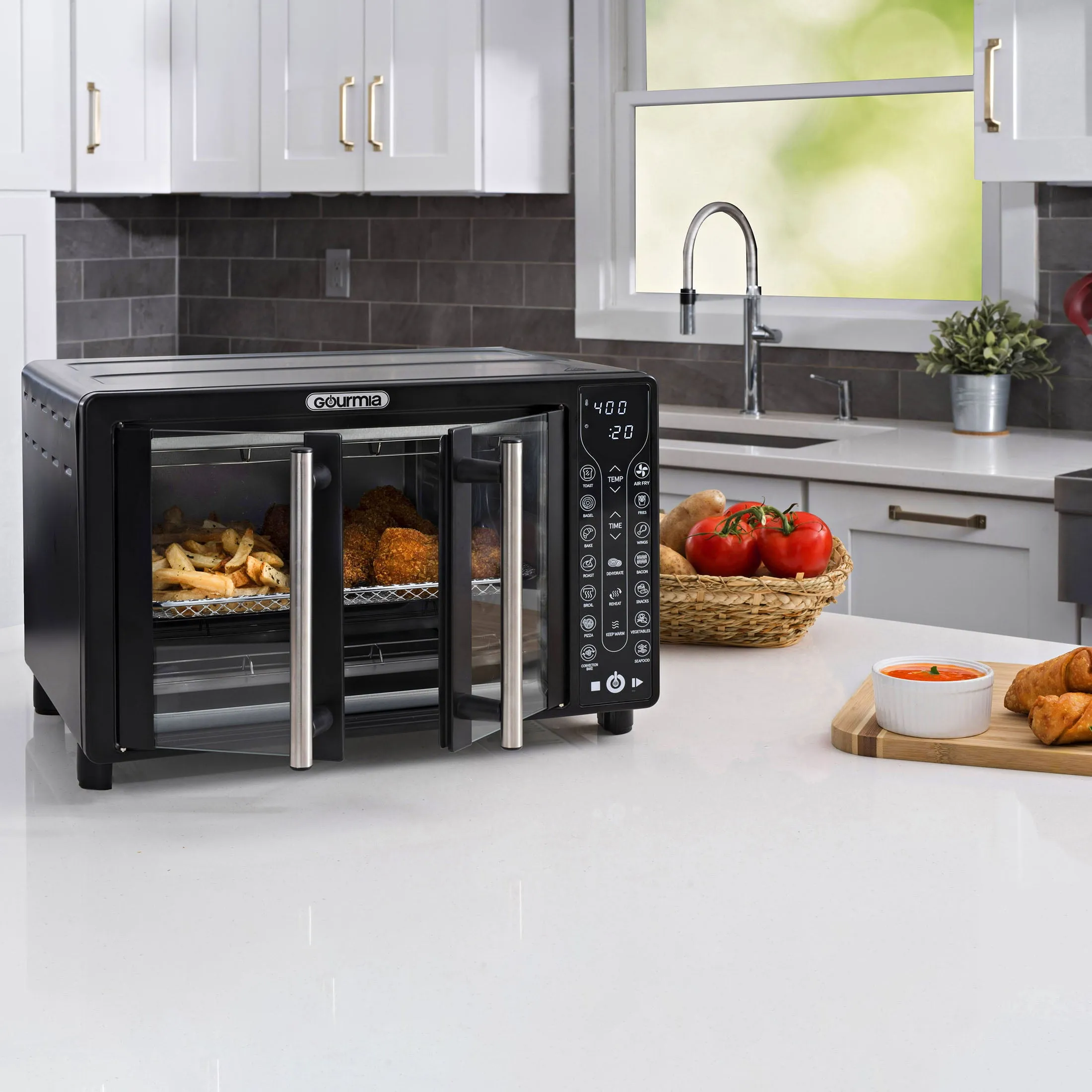 Digital French Door Air Fryer Toaster Oven