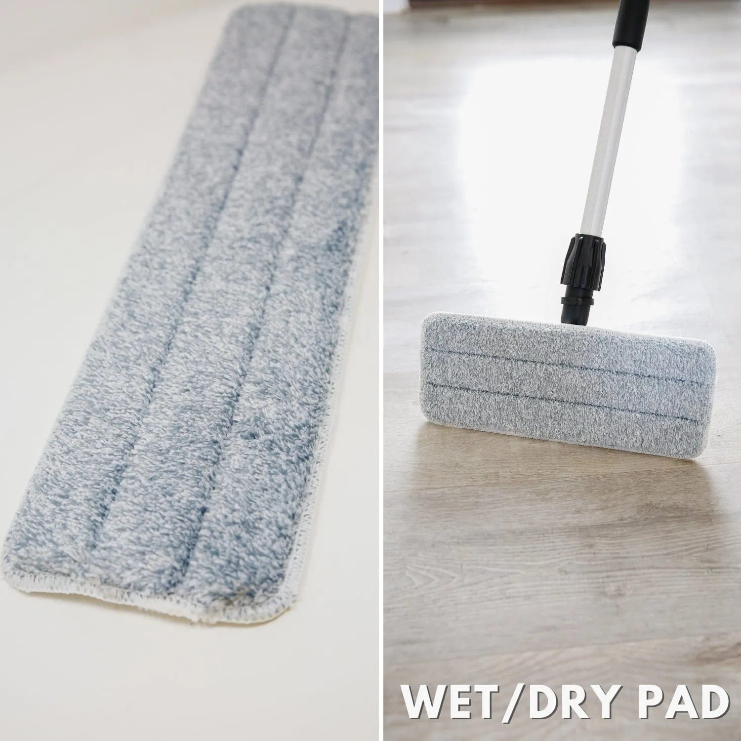 Don Aslett Professional Microfiber Mop Bundle - 3 Sizes