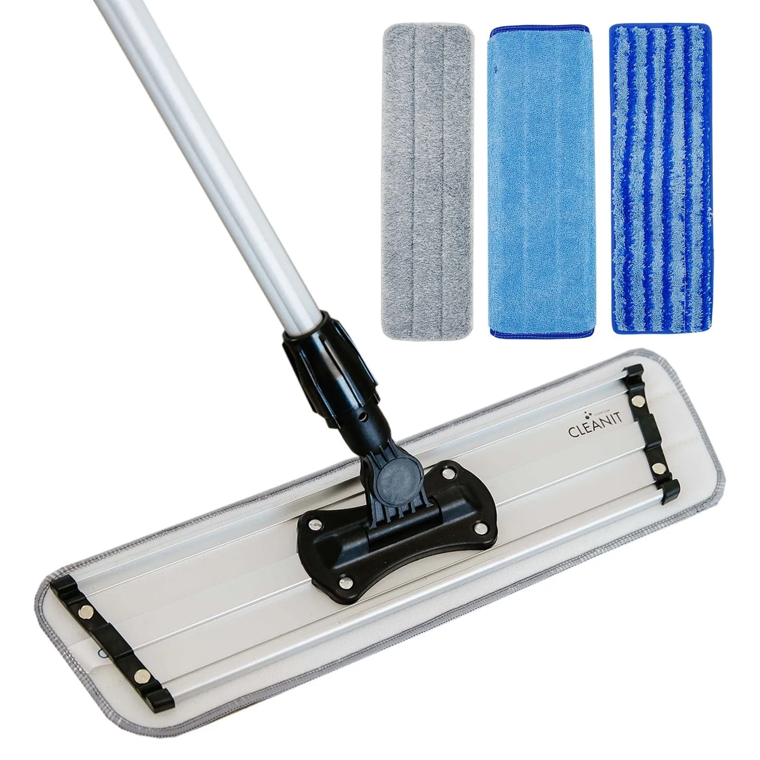 Don Aslett Professional Microfiber Mop Bundle - 3 Sizes