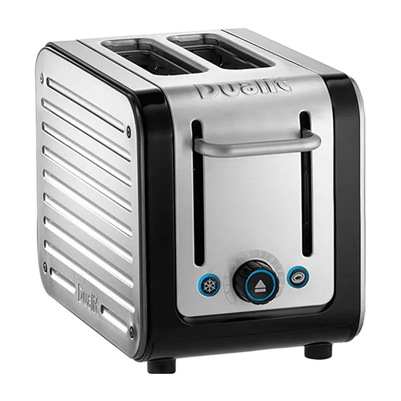 Dualit Architect 2 Slice Toaster Black & Brushed Stainless Steel