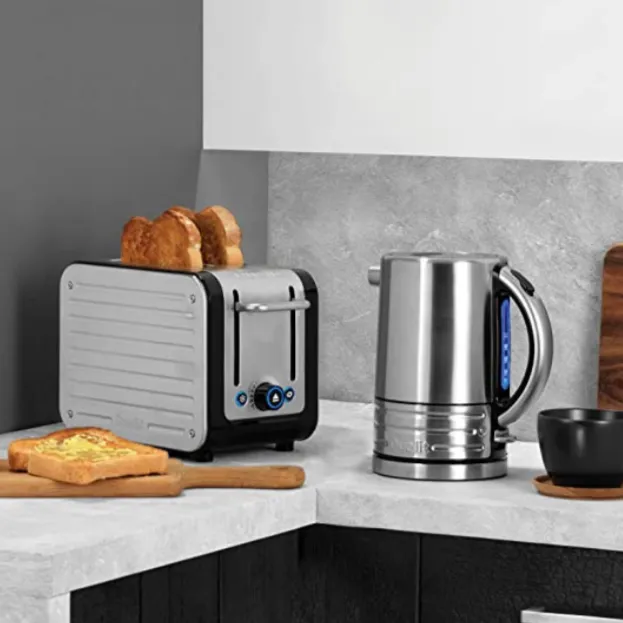 Dualit Architect 2 Slice Toaster Black & Brushed Stainless Steel