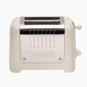 Dualit Lite 2 Slice Toaster Canvas White