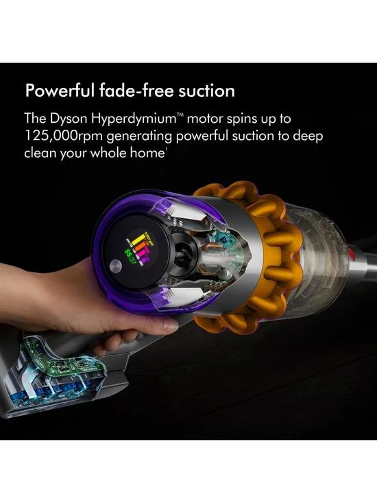 Dyson V15 Detect Total Clean Cordless Vacuum Cleaner Up To 60 Minutes Run Time Black V15TOTALCLEAN23