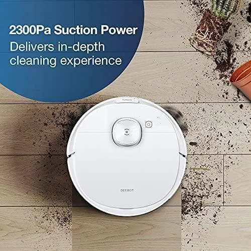 ECOVACS Robot Vacuum Cleaner and Mop DEEBOT N8 , Powerful 2300Pa Suction, Advanced Laser-Based LiDAR Navigation, Multi-Floor Mapping, Up to 110 Minutes Runtime