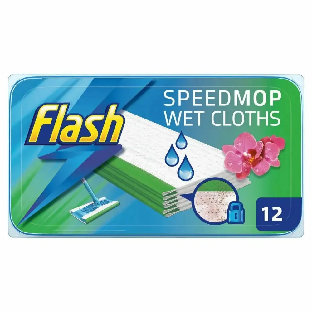 Flash Speedmop Wet Cloths Refill 24pk - Wild Orchid