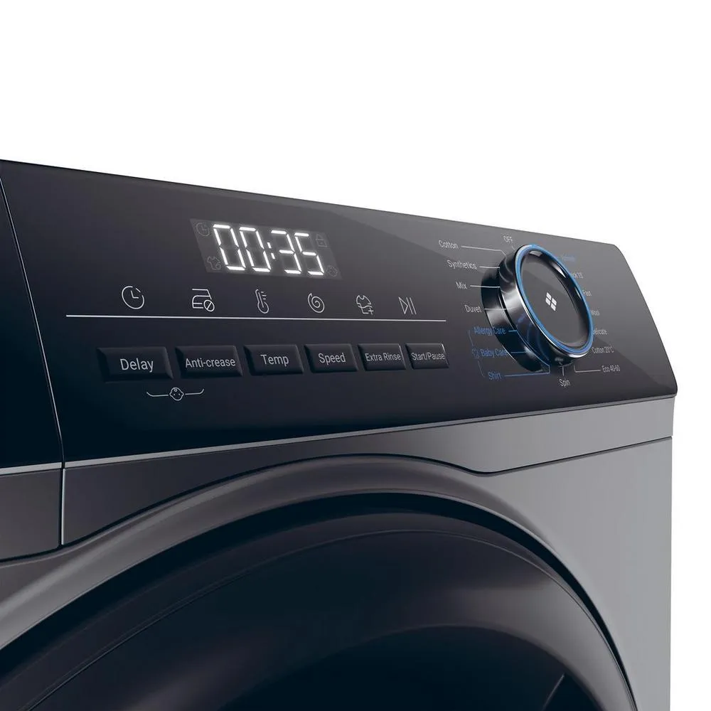 Haier HW80-B16939S8 I Pro Series 3 8kg 1400 Spin Washing Machine Graphite