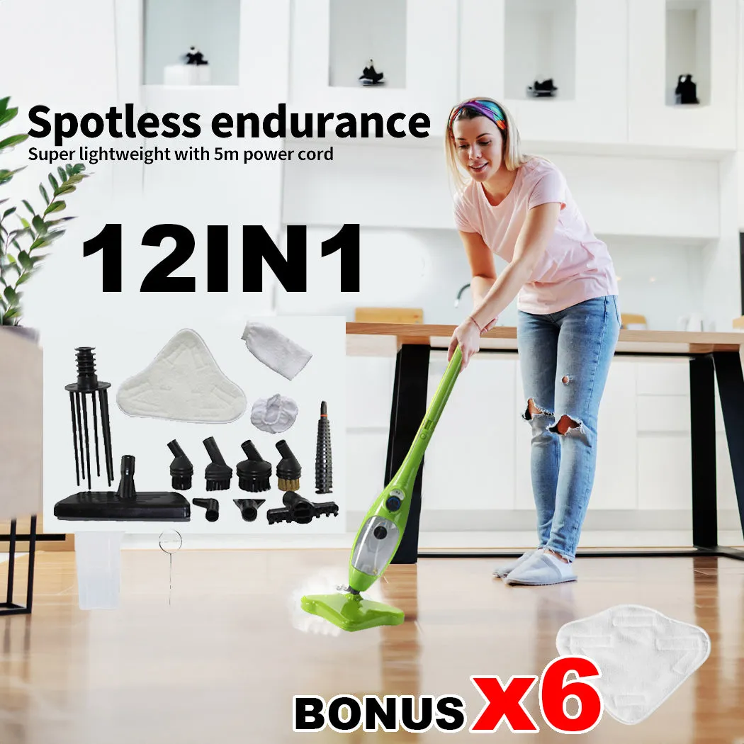 High Pressure 1300W Steam Mop, 300ml Tank, IPX4