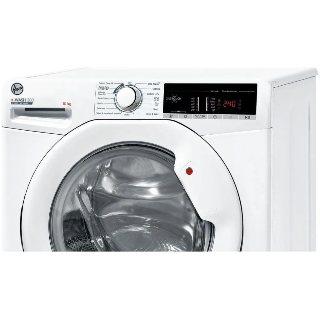 Hoover H-Wash 300 Lite Freestanding 10kg Washing Machine | H3W410TAE/1-80