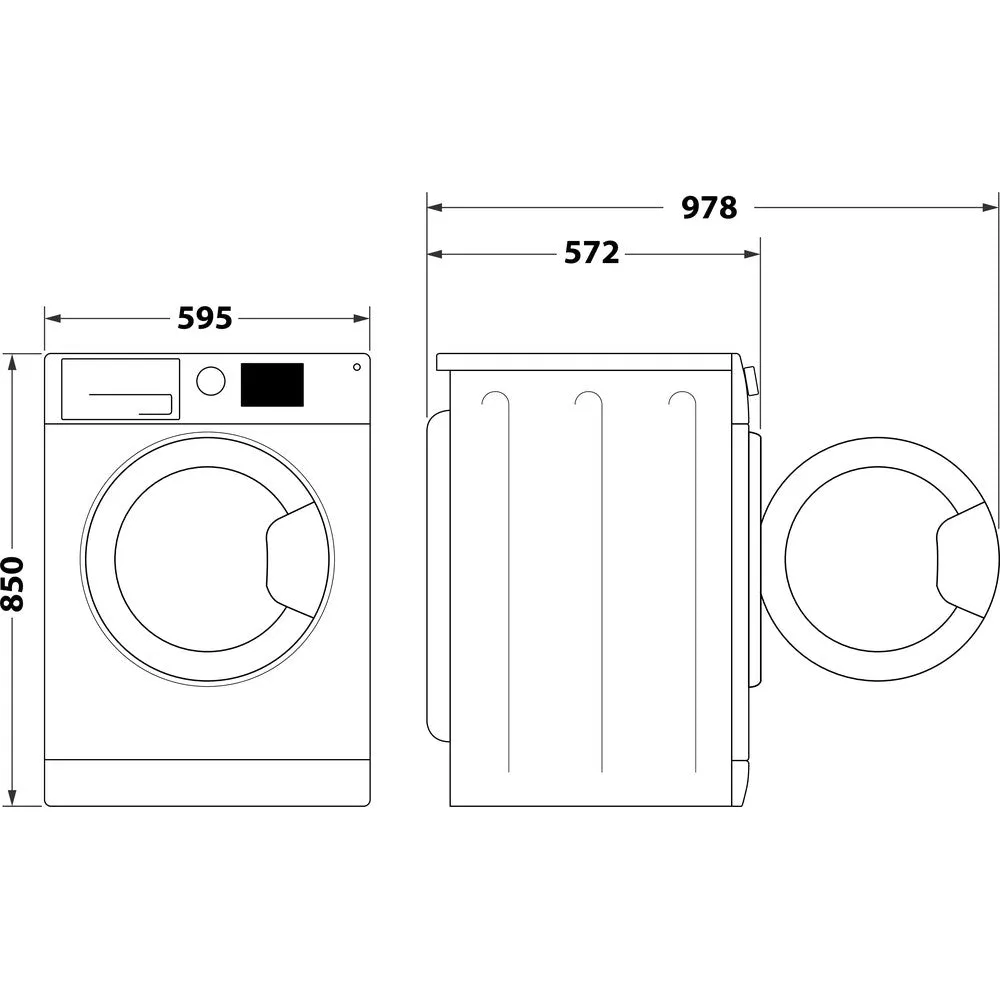 Hotpoint NSWF7469GGUK 7kg 1400 Spin Anti-Stain Washing Machine Graphite