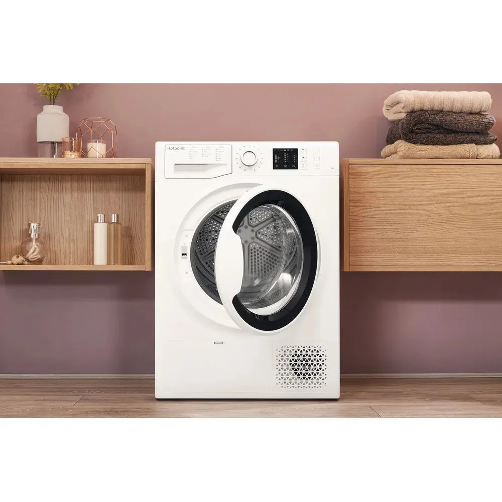 Hotpoint NTM1081WK 8Kg Heat Pump Tumble Dryer White