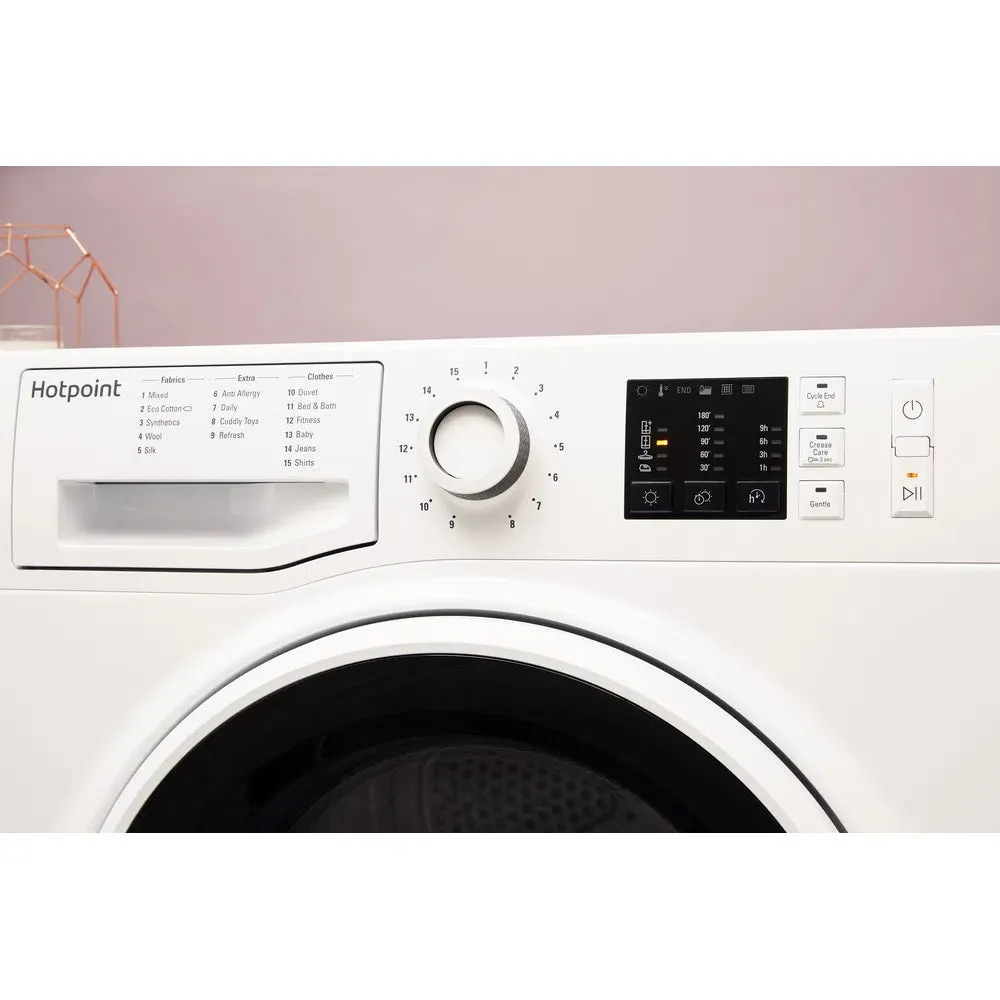 Hotpoint NTM1081WK 8Kg Heat Pump Tumble Dryer White