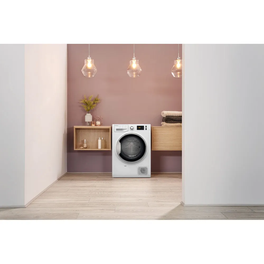 Hotpoint NTM1182XB 8kg Heat Pump Tumble Dryer White