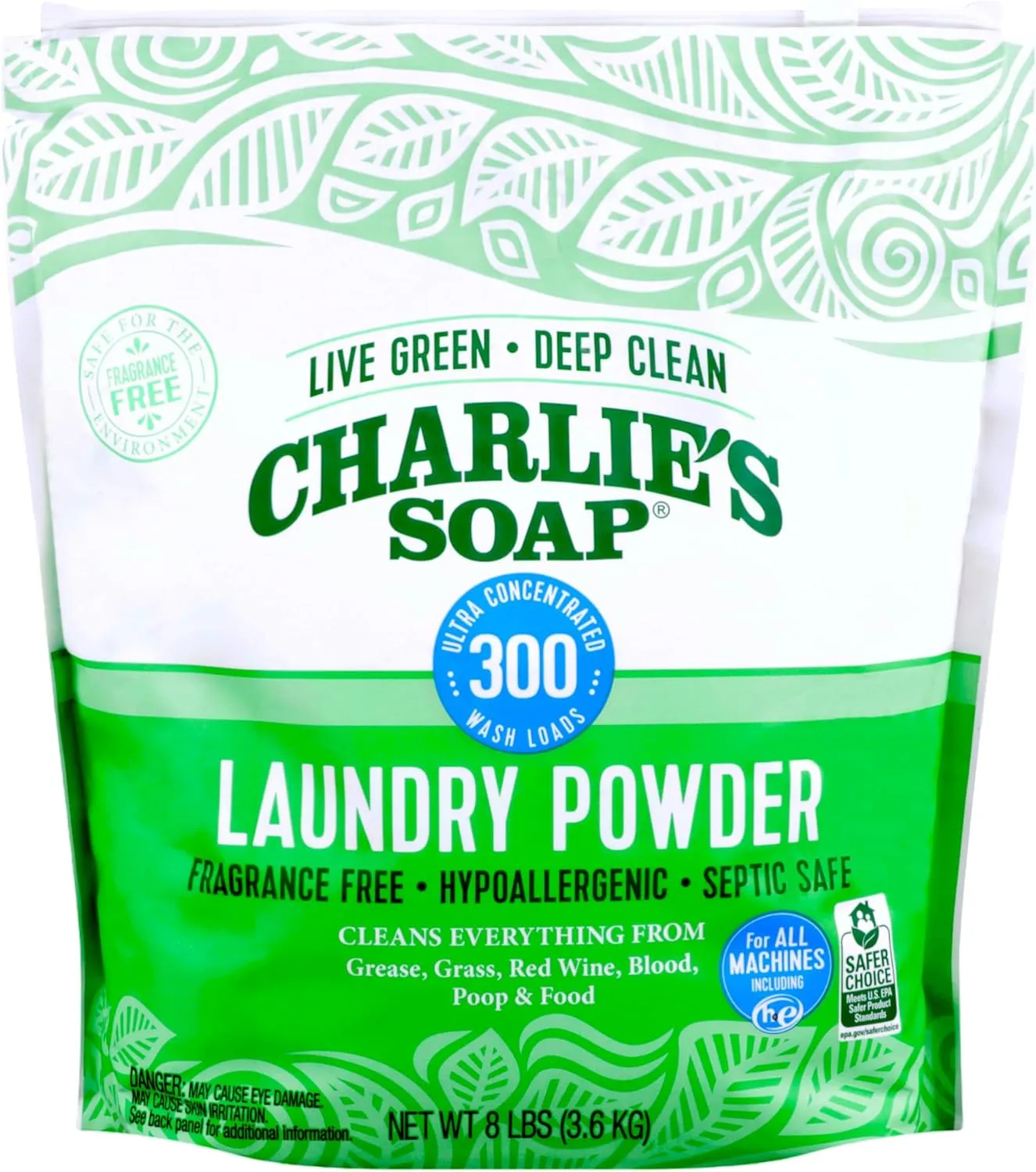 Hypoallergenic Laundry Powder, Deep Cleaning Washing Powder Detergent, Eco-Friendly, Safe, and Effective