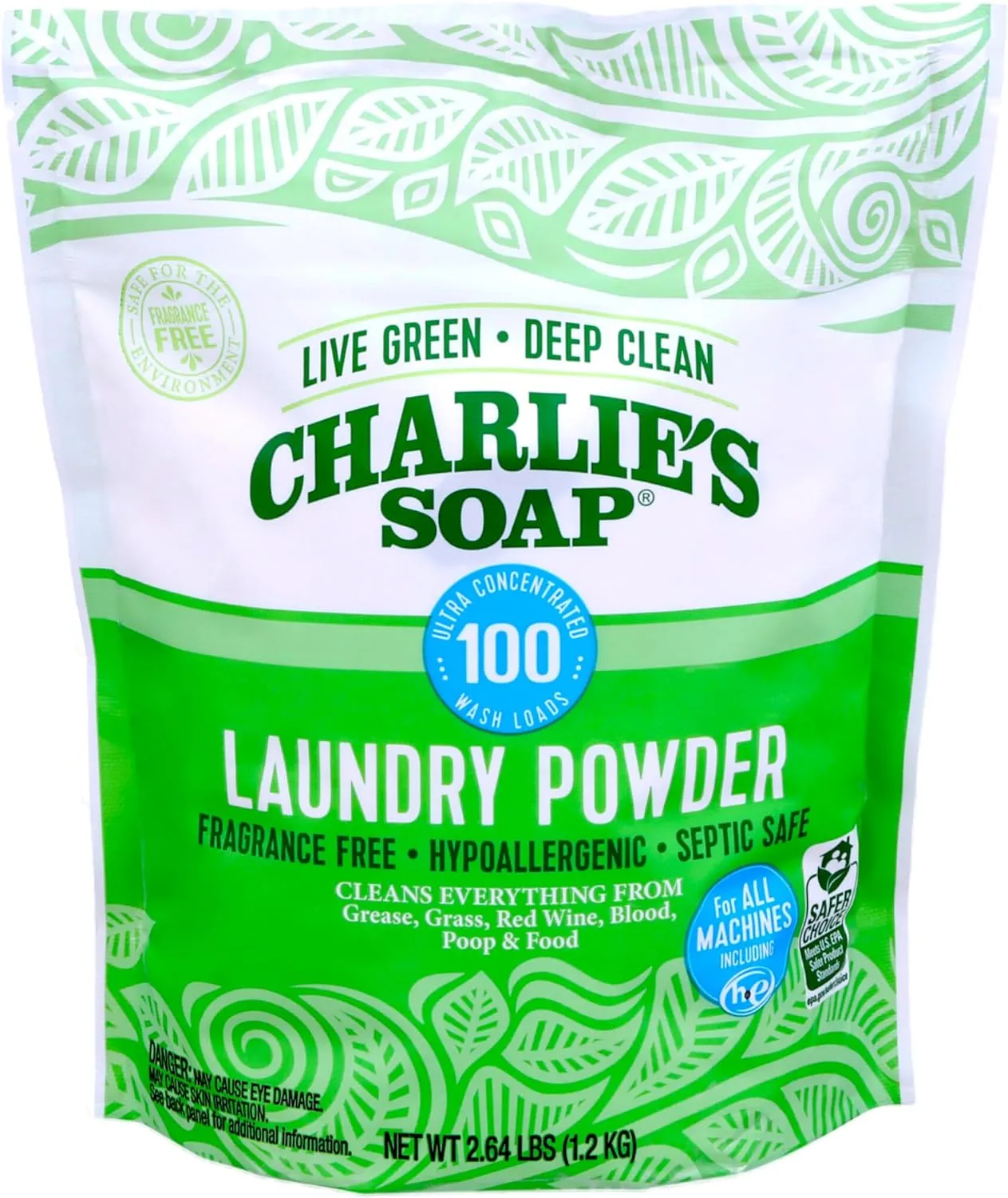 Hypoallergenic Laundry Powder, Deep Cleaning Washing Powder Detergent, Eco-Friendly, Safe, and Effective