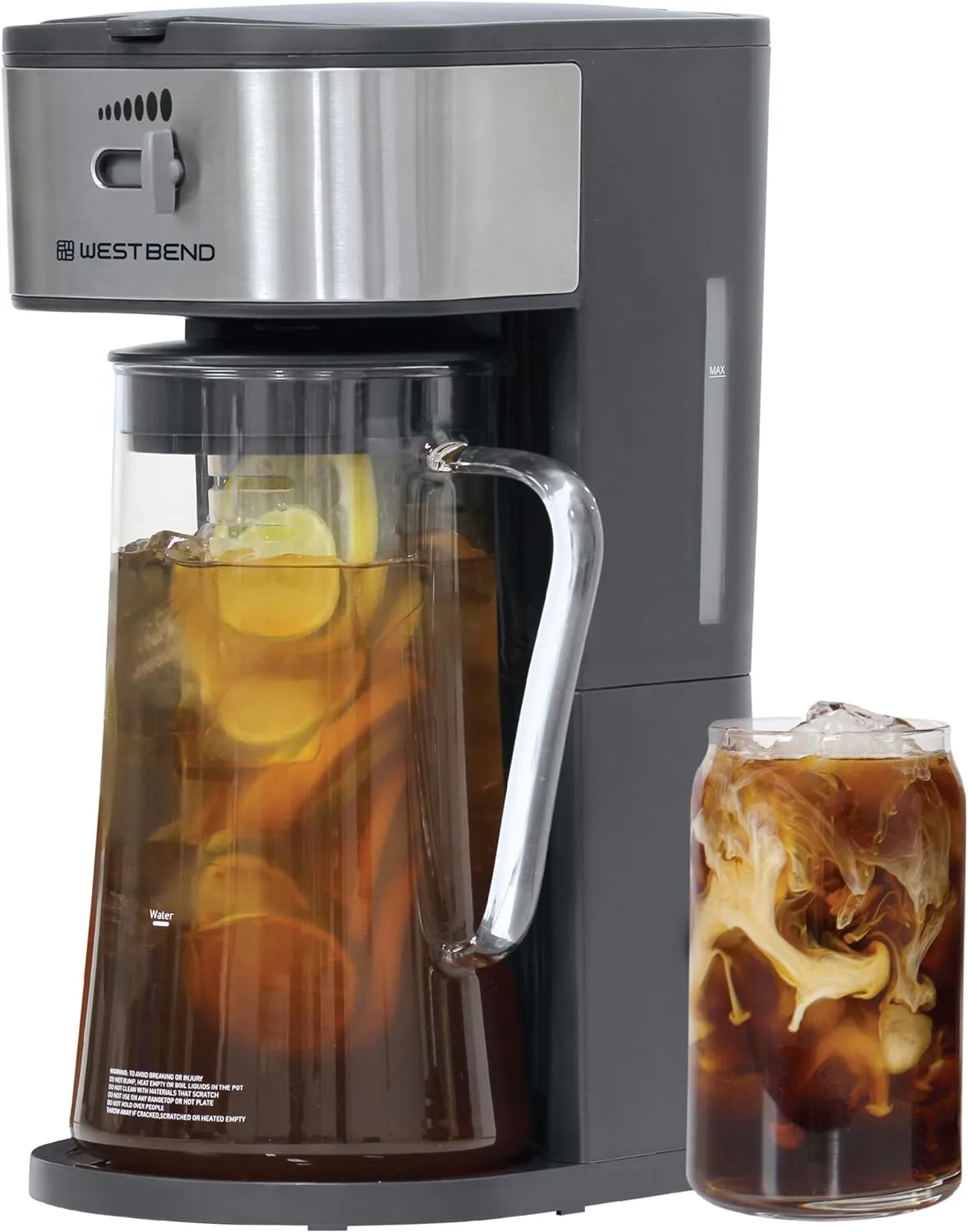 Iced Coffee Maker or Iced Tea Maker, Auto Shut-Off 2.75-Quart