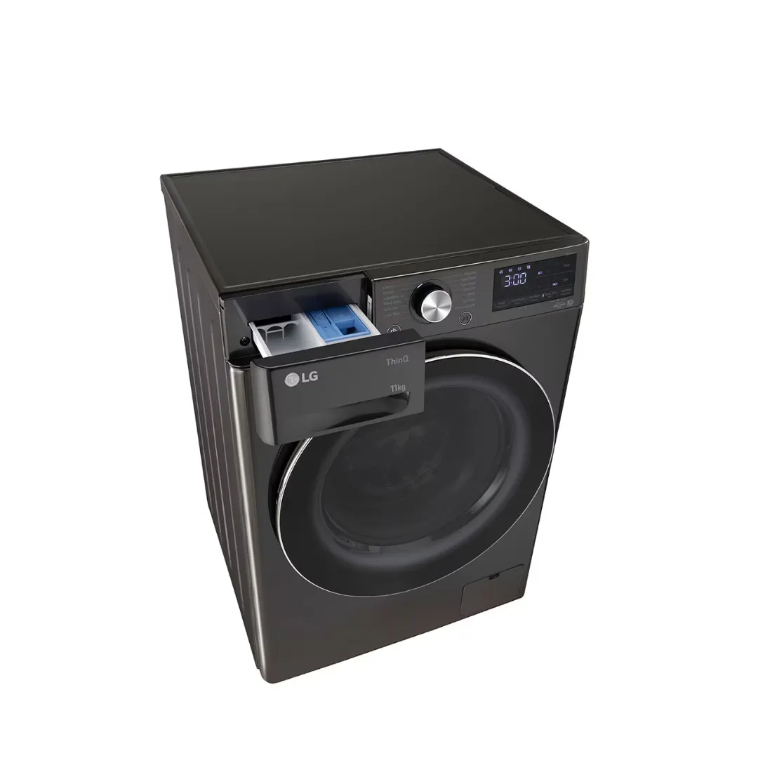 LG 11Kg Front Load Washing Machine, AI Direct Drive™, Black VCM