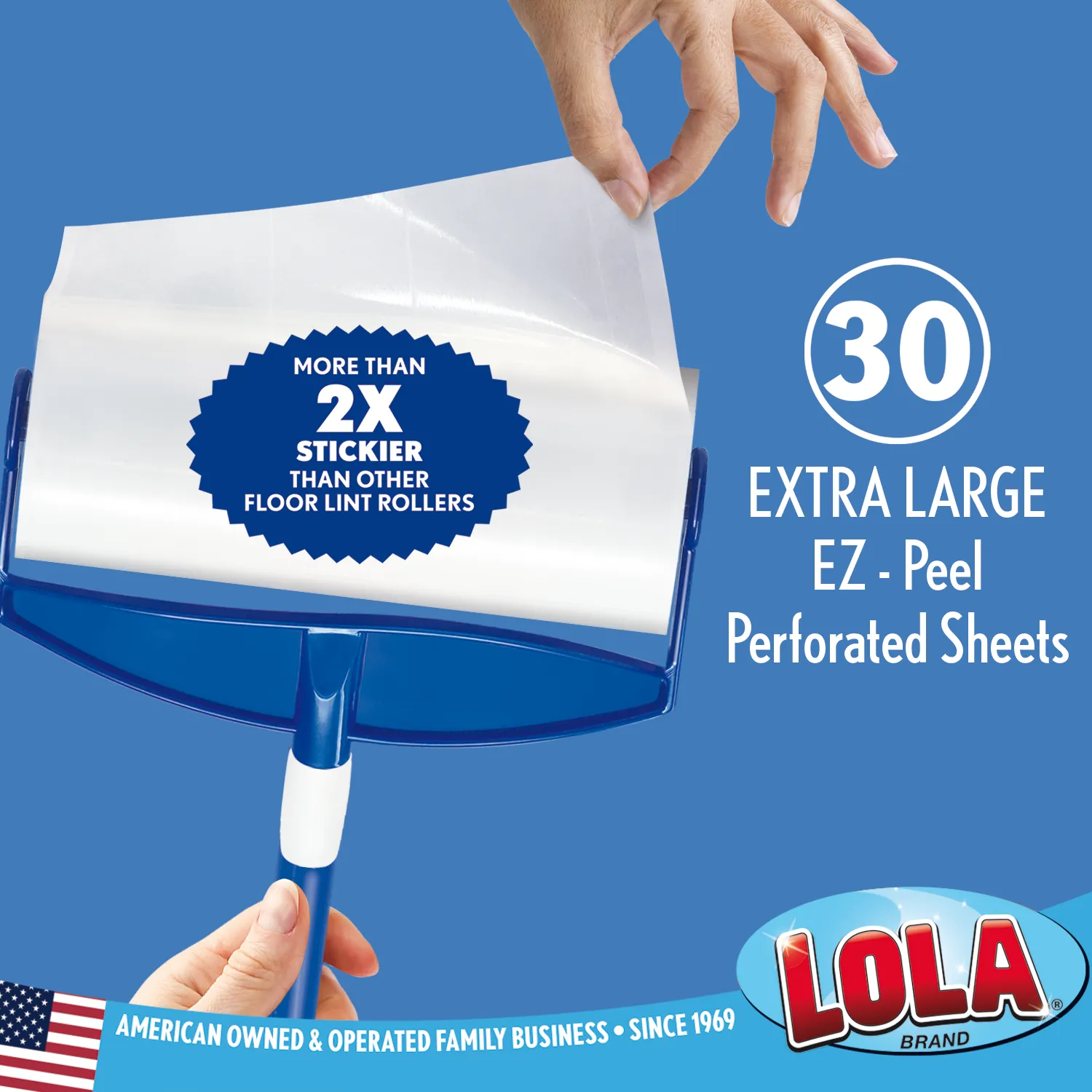 Lola Rola Sticky Mop Refill, 6 Count, #903-M