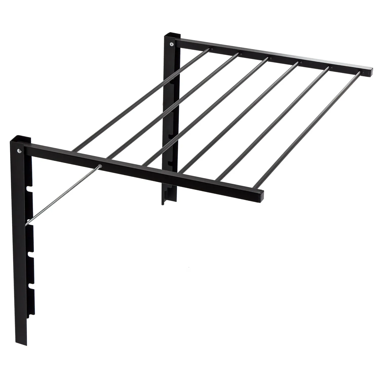 Majka wall-mounted clothes dryer wall-mounted drying rack (60cm, Black)