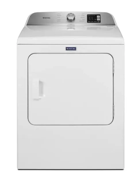 MAYTAG 7.0 cu. ft. 240-Volt White Electric Vented Dryer with Moisture Sensing