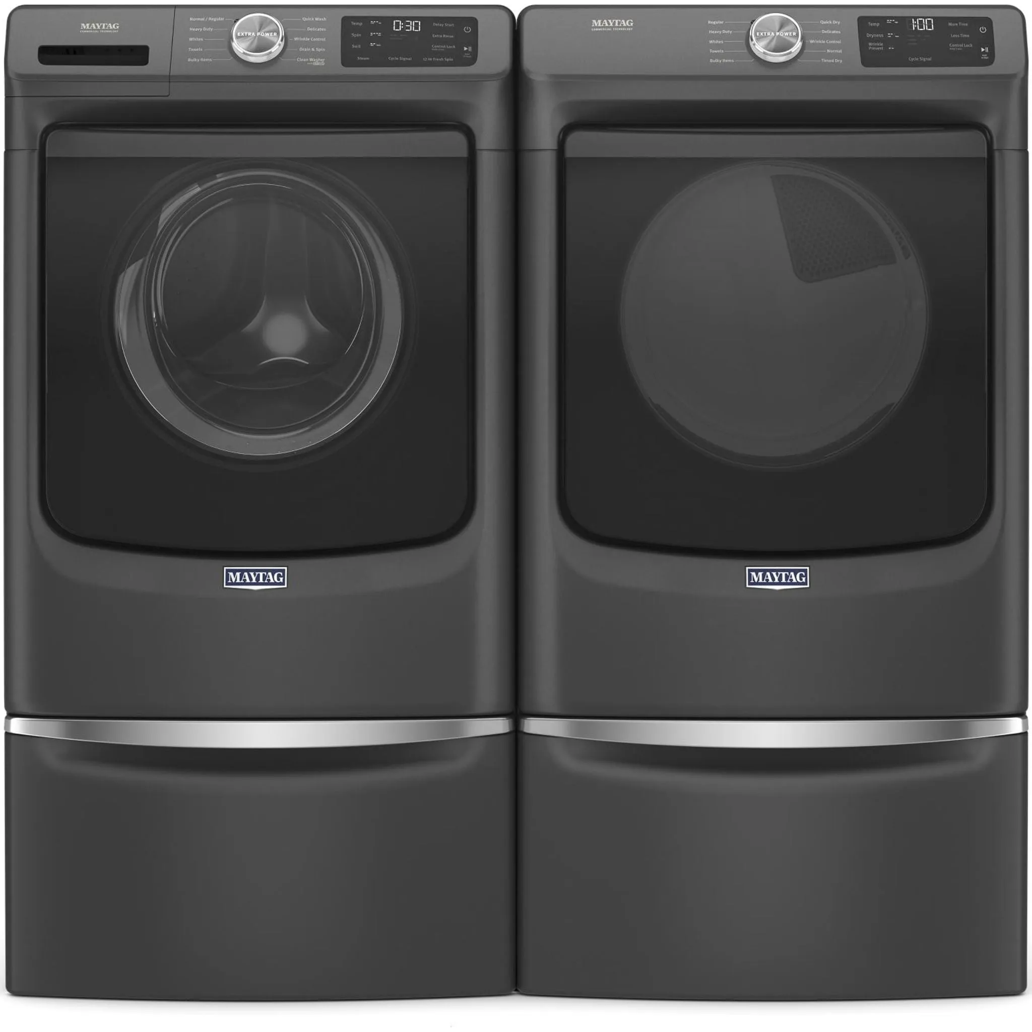 Maytag Front Load Washer with Extra Power and 12-Hr Fresh Spin option - 5.2 cu. ft. (MHW5630MBK)