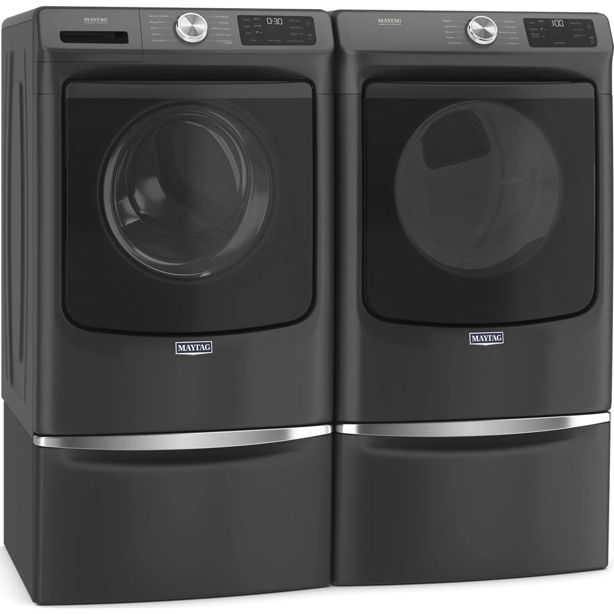 Maytag Front Load Washer with Extra Power and 12-Hr Fresh Spin option - 5.2 cu. ft. (MHW5630MBK)