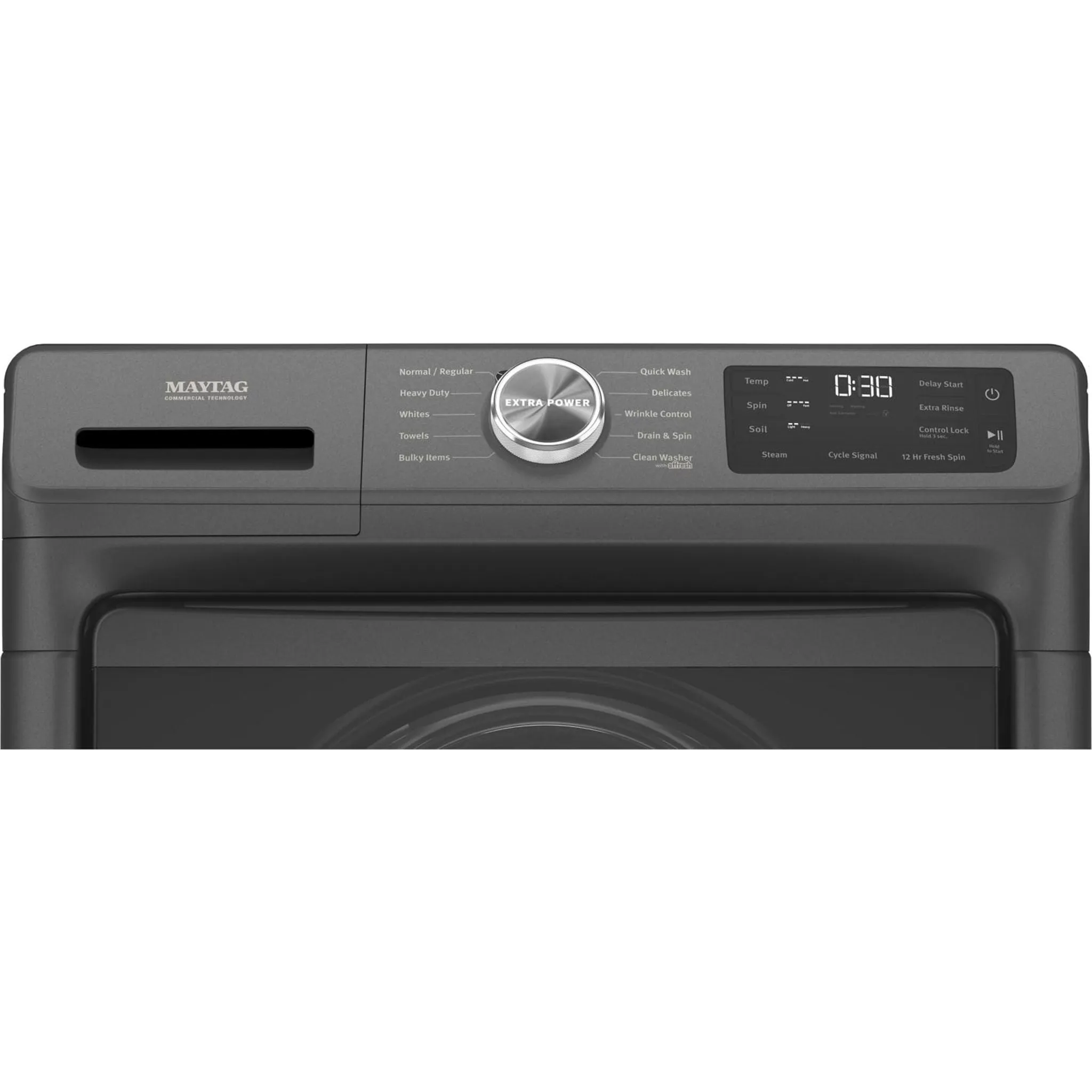 Maytag Front Load Washer with Extra Power and 12-Hr Fresh Spin option - 5.2 cu. ft. (MHW5630MBK)