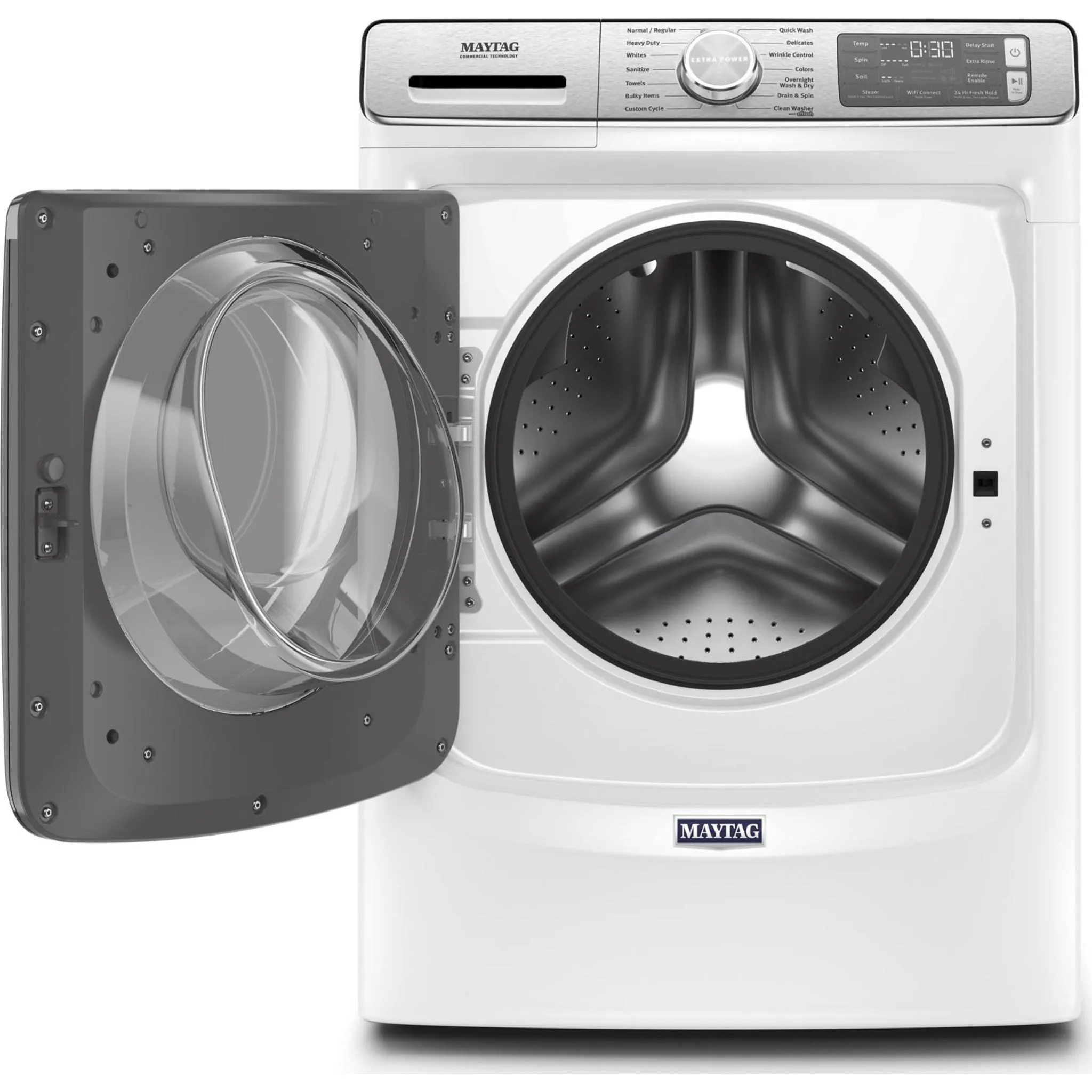 Maytag Smart Front Load Washer with Extra Power and 24-Hr Fresh Hold® option - 5.8 cu. ft. (MHW8630HW)