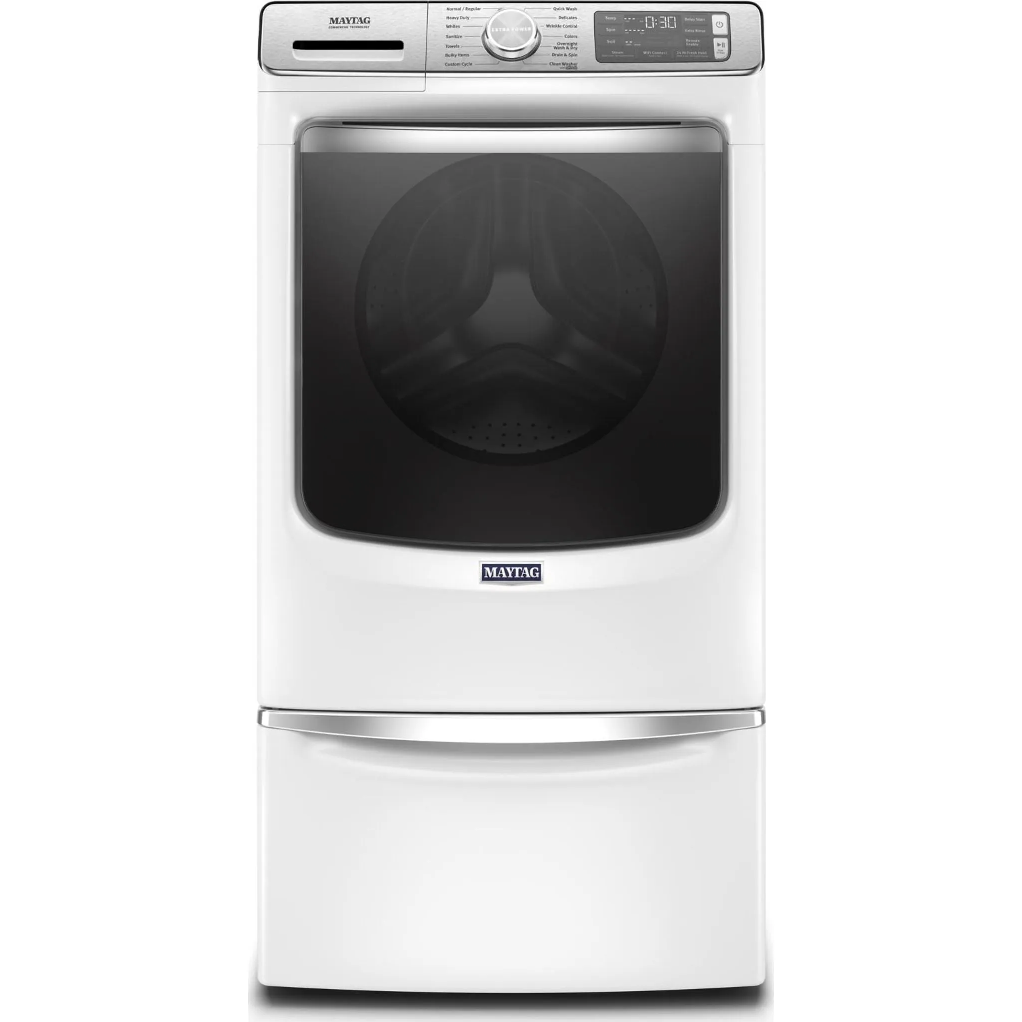 Maytag Smart Front Load Washer with Extra Power and 24-Hr Fresh Hold® option - 5.8 cu. ft. (MHW8630HW)