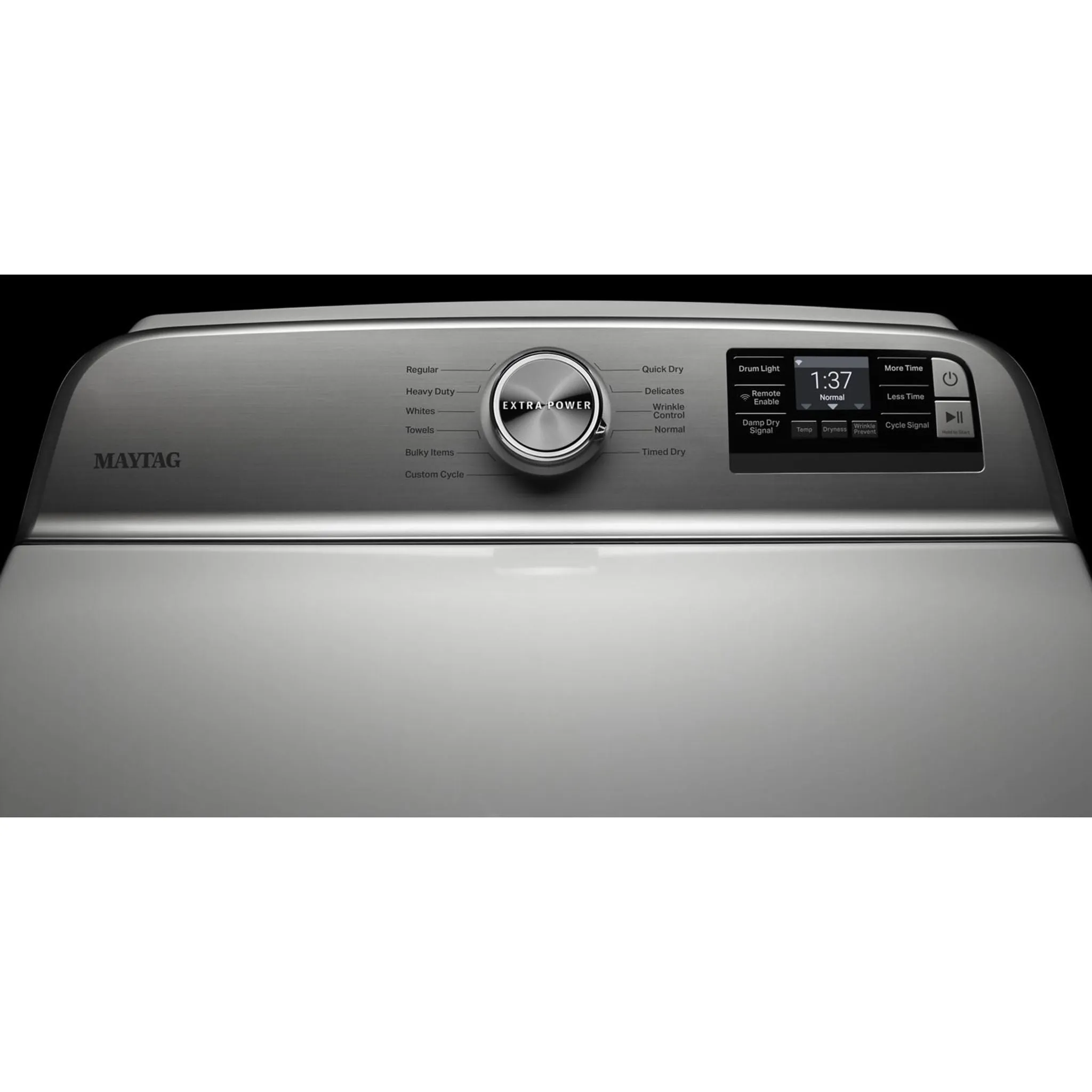 Maytag Smart Top Load Gas Dryer with Extra Power Button - 7.4 cu. ft. (MGD6230HW)