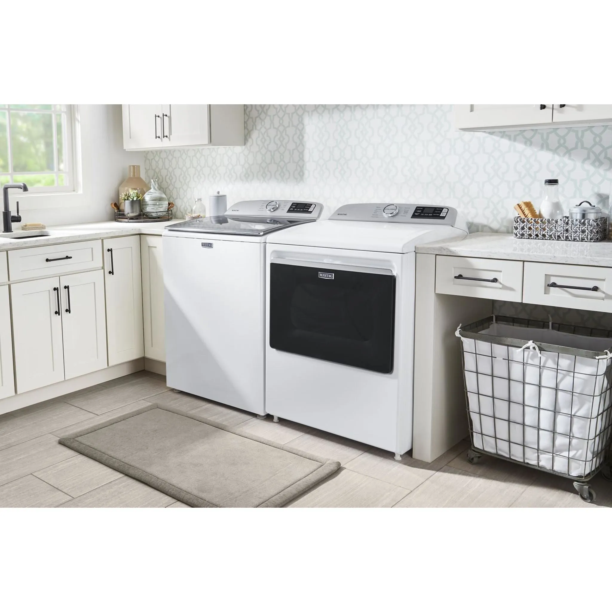 Maytag Smart Top Load Gas Dryer with Extra Power Button - 7.4 cu. ft. (MGD6230HW)