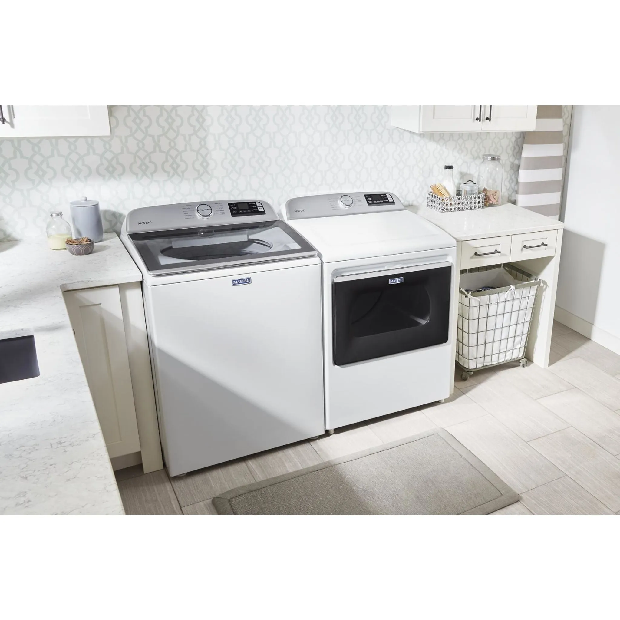 Maytag Smart Top Load Gas Dryer with Extra Power Button - 7.4 cu. ft. (MGD6230HW)