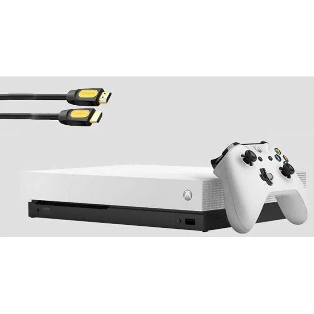 Microsoft Xbox One X 1TB Gaming Console White with BOLT AXTION Bundle Used