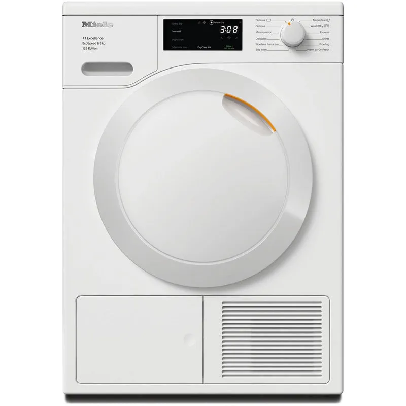 Miele TEC665WP 8kg Heat Pump Tumble Dryer Lotus White