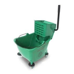 Mop bucket w/wringer green 8.5ga