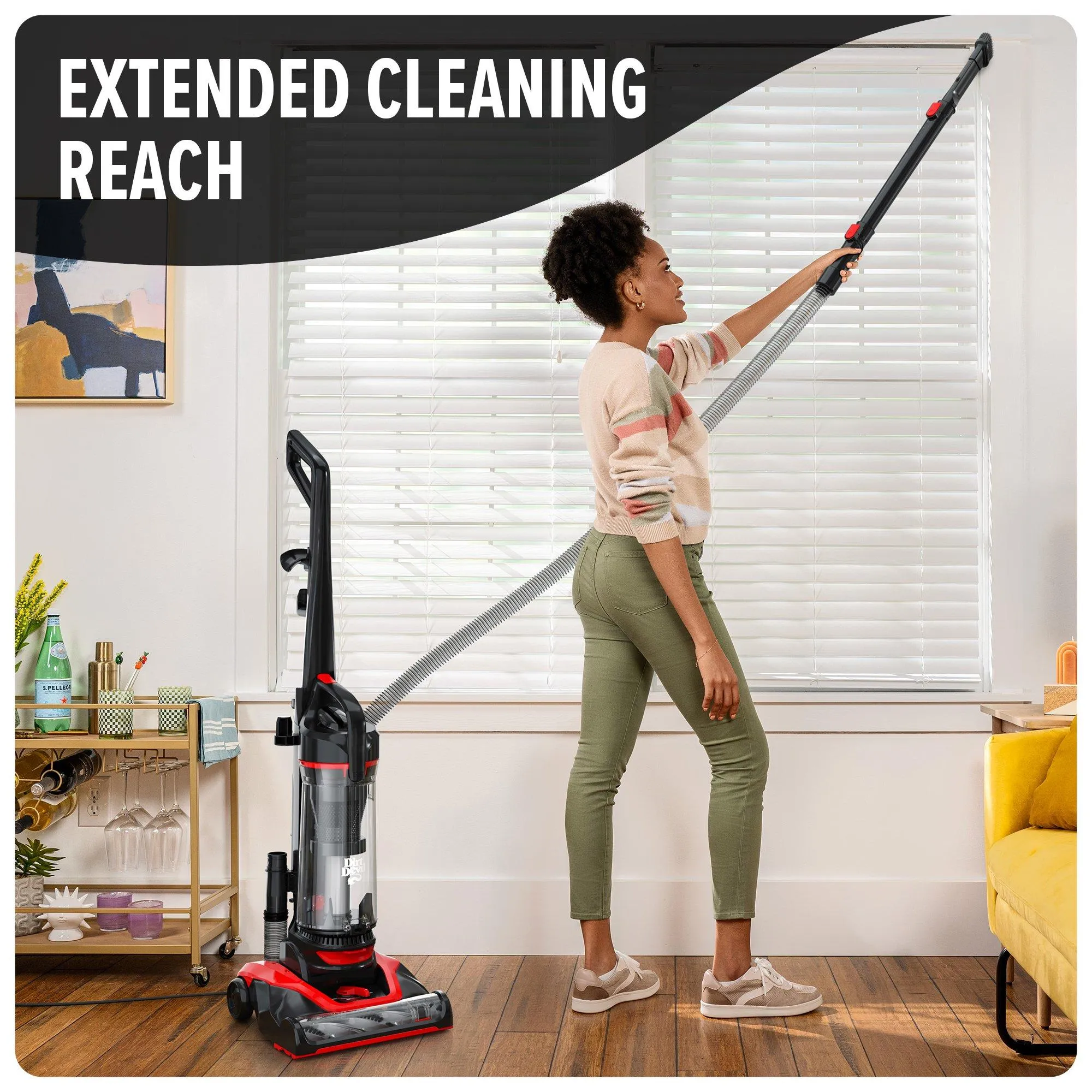 Multi-Surface Extended Reach  Upright Vacuum